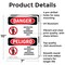 Signmission Restricted Area Authorized Employees Only Danger Sign, Aluminum, 7in W x 10in L, 2PK OS-2PACK-DS-A-710-VS-1548 - alternate 6